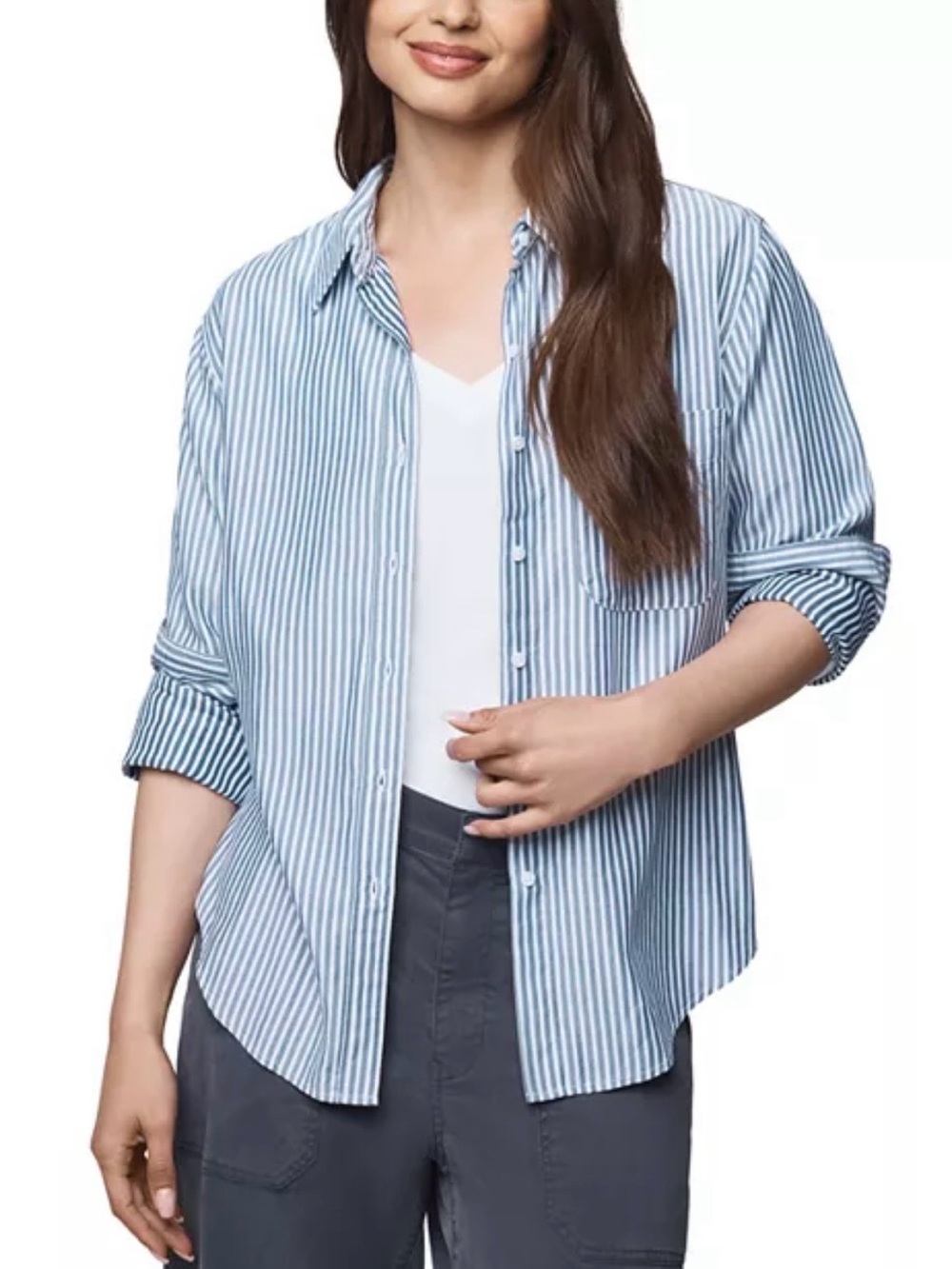 Splendid Kenna Stripe Relaxed Fit Button-Up Shirt